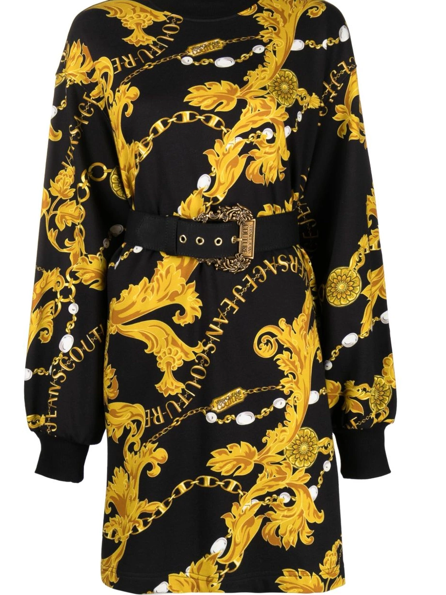 Cheap Women Versace Jeans minidress Couture Couture Chain 0707